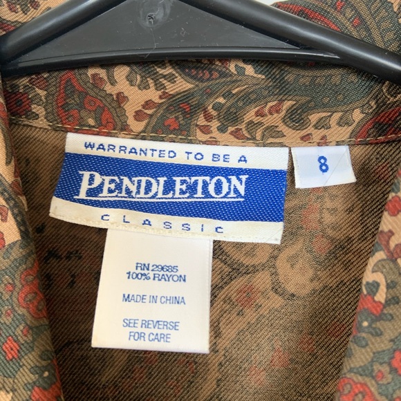 Vintage Pendleton 1990’s Paisley Skirt Set M 8 10 - Picture 2 of 7